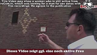 deutsches milf flittchen auf der straße zum sex überredet