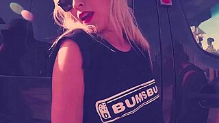 Tattooed blonde rides hard for facial 😈