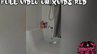 Bbw wife shows off body in shower