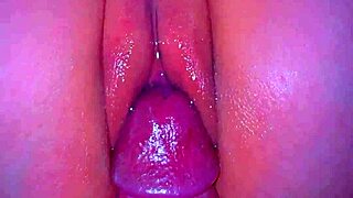 Thick latina puffy burger pussy stretched by bbc close up pov external creampie