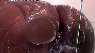Barbie enjoys her shower time fully