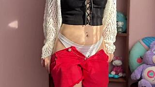 Horny Petite Girl Shows Her Natural Body
