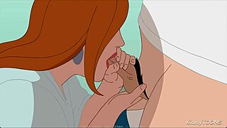 Cheating wife with lover while husband nearby