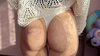 Horny Petite Girl Shows Her Natural Body