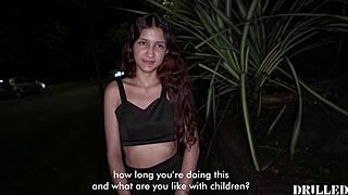Skinny teen gets used roughly in quickie doggystyle fuck!