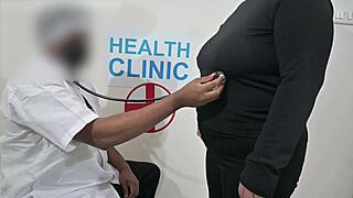 Doctor chats with patient during hospital visit today