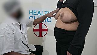 Doctor chats with patient during hospital visit today
