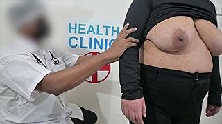 Doctor chats with patient during hospital visit today