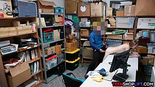 Russian teen shoplifter caught and handled by security