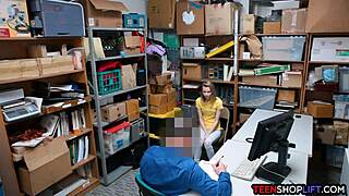 Russian teen shoplifter caught and handled by security
