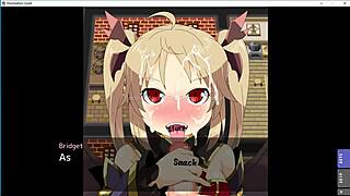 Bridget gets dominated during hentai game quest scenes