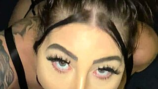 Curvy teen gives pov blowjob to bbc