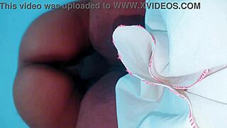 Curvy latina rides monster cock while husband works extra