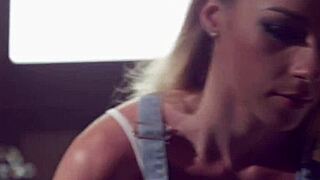 European hitchhiker teen squirts on cock