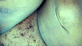 Ejaculation on hairy pussy