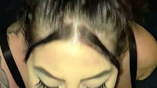 Curvy teen gives pov blowjob to bbc