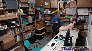 Mature police and young big tits strip cop after finding more