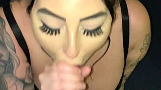 Curvy teen gives pov blowjob to bbc