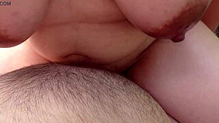 outdoor public sex with a teen 18+ redhead thick big boobed girlfriend femdom titjob and cowgirl bareback riding
