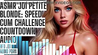 Petite Blonde Speed Cum Challenge