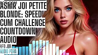 Petite Blonde Speed Cum Challenge