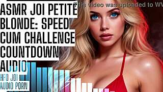 Petite Blonde Speed Cum Challenge
