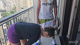 madame calls for private help to relax after workout