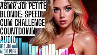 Petite Blonde Speed Cum Challenge