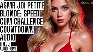 Petite Blonde Speed Cum Challenge