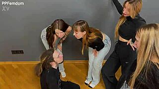 extreme humiliation with spitting on slave