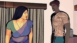 horny desi indian pakistani bhabhi fucked hard by muscular man secret home sex