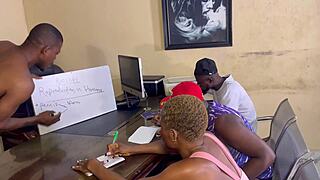 Biology class ends in intense action