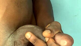 Africa mandingo strokes his very huge strong cock