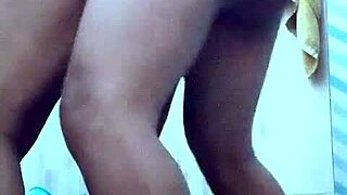 Girl spied while bathing and asked to be fucked hard