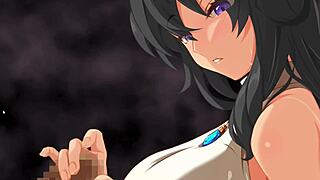 hentai game features handjob and paizuri scenes