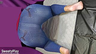 Big Ass Mature Wife In Jeans Uses Vibrator For Squirting Orgasm