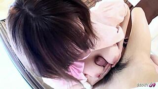 japanese girl with big nipples in pov amateur creampie