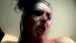 Tattooed Mistress Dominates Slave With Licks