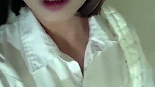 shemale ting xuan office lady pees outdoors