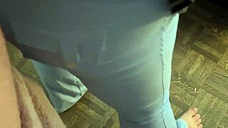 Big clothed ass teases prejac husband at home