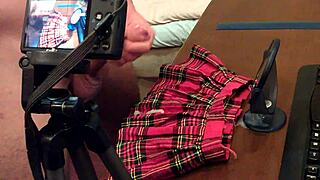 My first fetish video with skirt