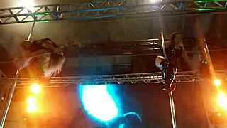 brazilian dreamgirls tease with ripped clothes at erotika fair