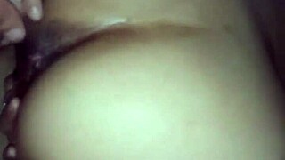 she sucks deliciously while he records her assfucking and anal masturbation