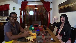 Jane feels excited playing magic 8 while walking the planes