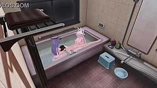 MMD-Blue Archive Hanako Yuka Titty Action Wow!