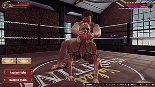 मैं believe नहीं कर सकता Ethan ने naked 3D wrestling में Rosemary को dominate किया