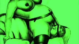 Dibujos eróticos vintage audaces con estilo retro cautivador