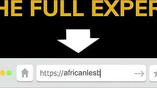 Afrikansk mor gnider stor klitoris indtil hendes fisse sprøjter hårdt