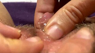 Huge Clitoris Rubbing Leads to Intense Jerking Orgasm