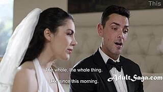 Damat Arkadaşı Gelin Valentina Nappi'yi Düğün Günü Gelinlik Duvağıyla Anal Sikiyor